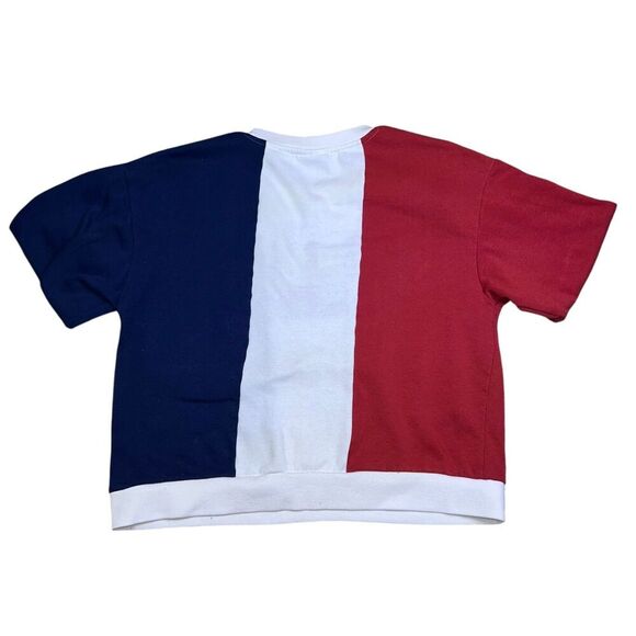 America Striped Crewneck Sweatshirt Size Medium IML Long Sleeve Pullover - Picture 3 of 9